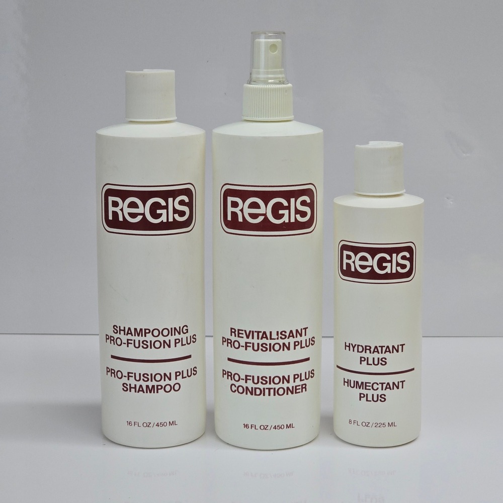 Vintage Regis Pro-Fusion Plus Hair Care Set‎ 16oz/8oz Salon Shampoo Conditioner